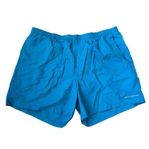 Columbia PFG Backcast III Blue Water Shorts Mens XL Omni-Shade Fishing Swim